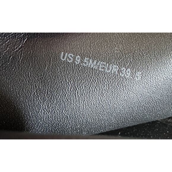 Vince Platform Espadrille Sandals Jesson Black Leather Size 9 EU 39.5 EUC - Picture 11 of 11